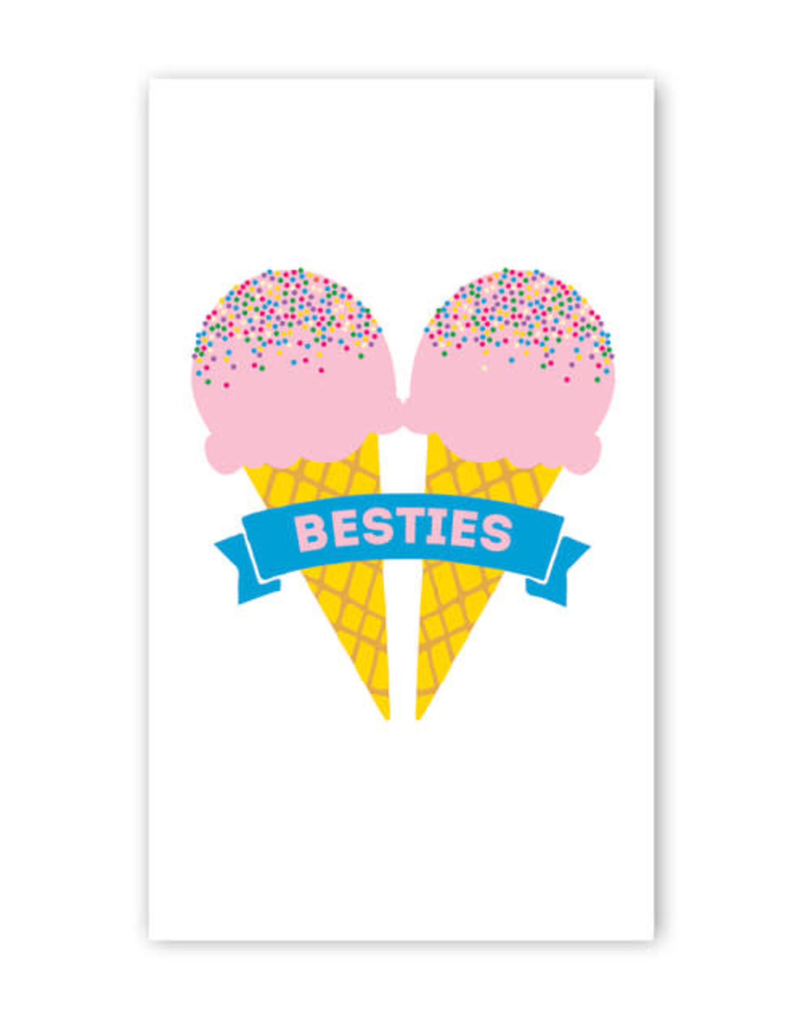 Rock Paper Scissors Enclosure Card: Besties Ice Cream