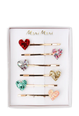 Meri Meri Hair Slides: Glitter Heart