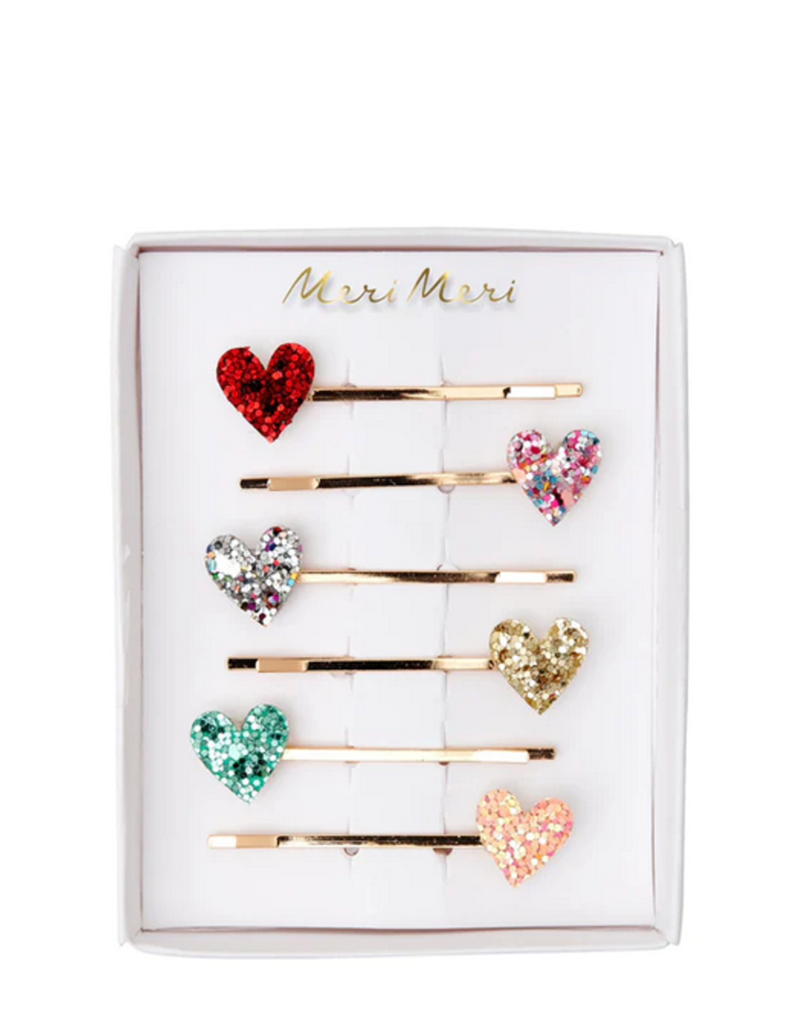 Meri Meri Hair Slides: Glitter Heart