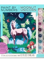 Bright Stripes Paint By Number: Moonlit Unicorn