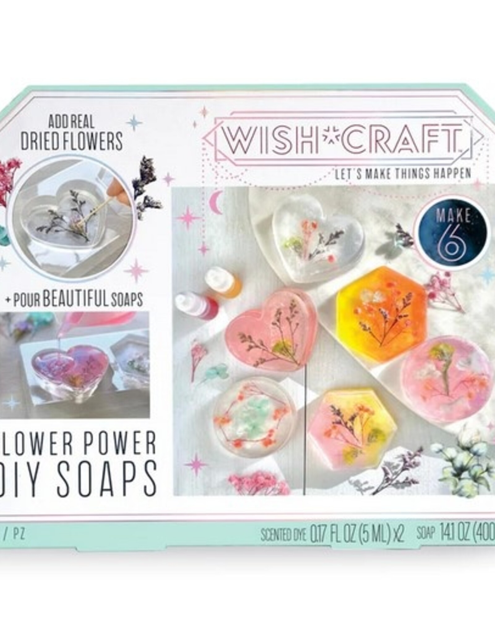 Bright Stripes Flower Power DIY Soaps