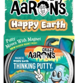 Crazy Aaron's Putty World Magnetic Storms 4" Tin: Happy Earth