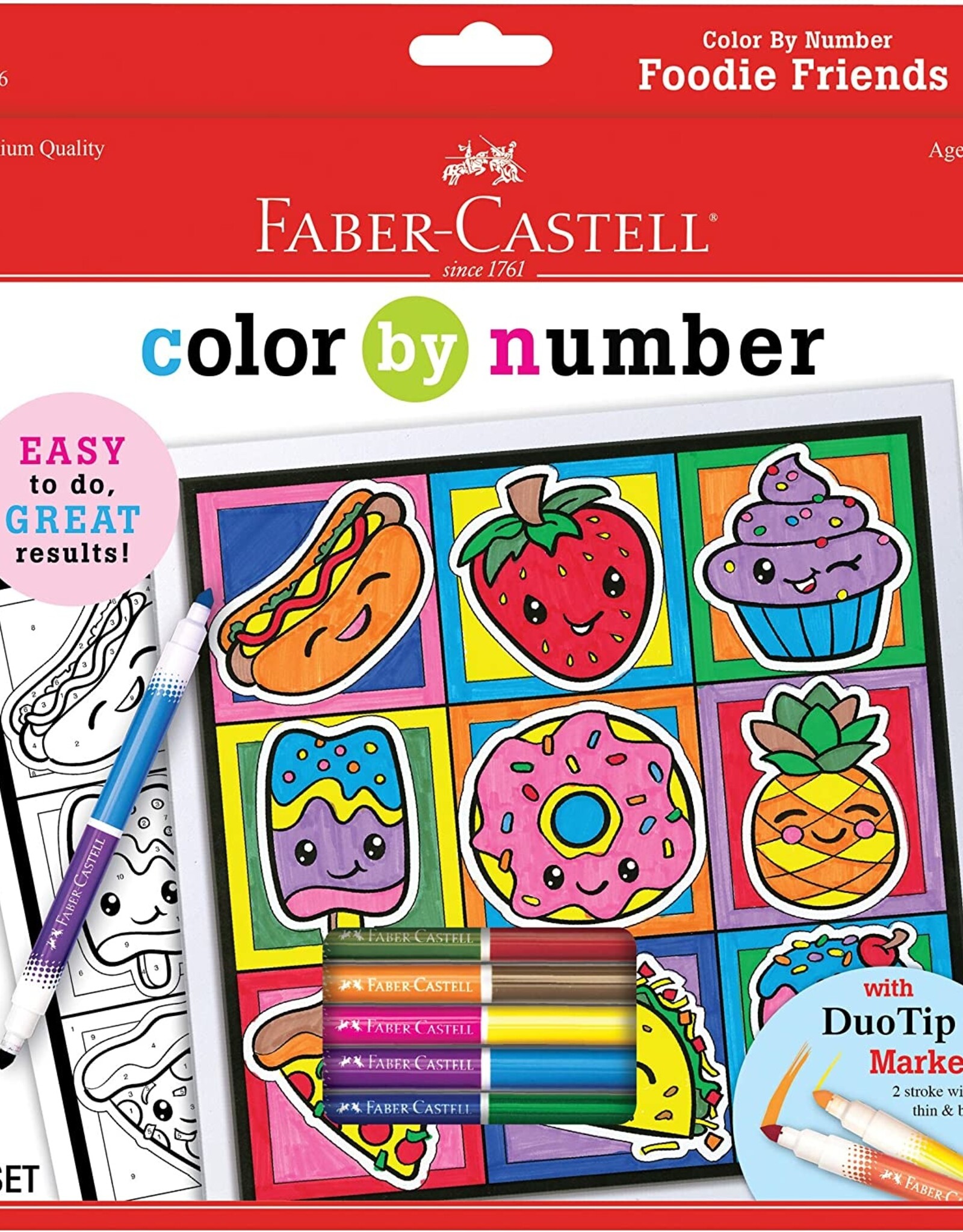 Faber-Castell Color By Number Foodie Friends