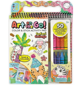 Bright Stripes Art On the Go! Collage Safari Jungle