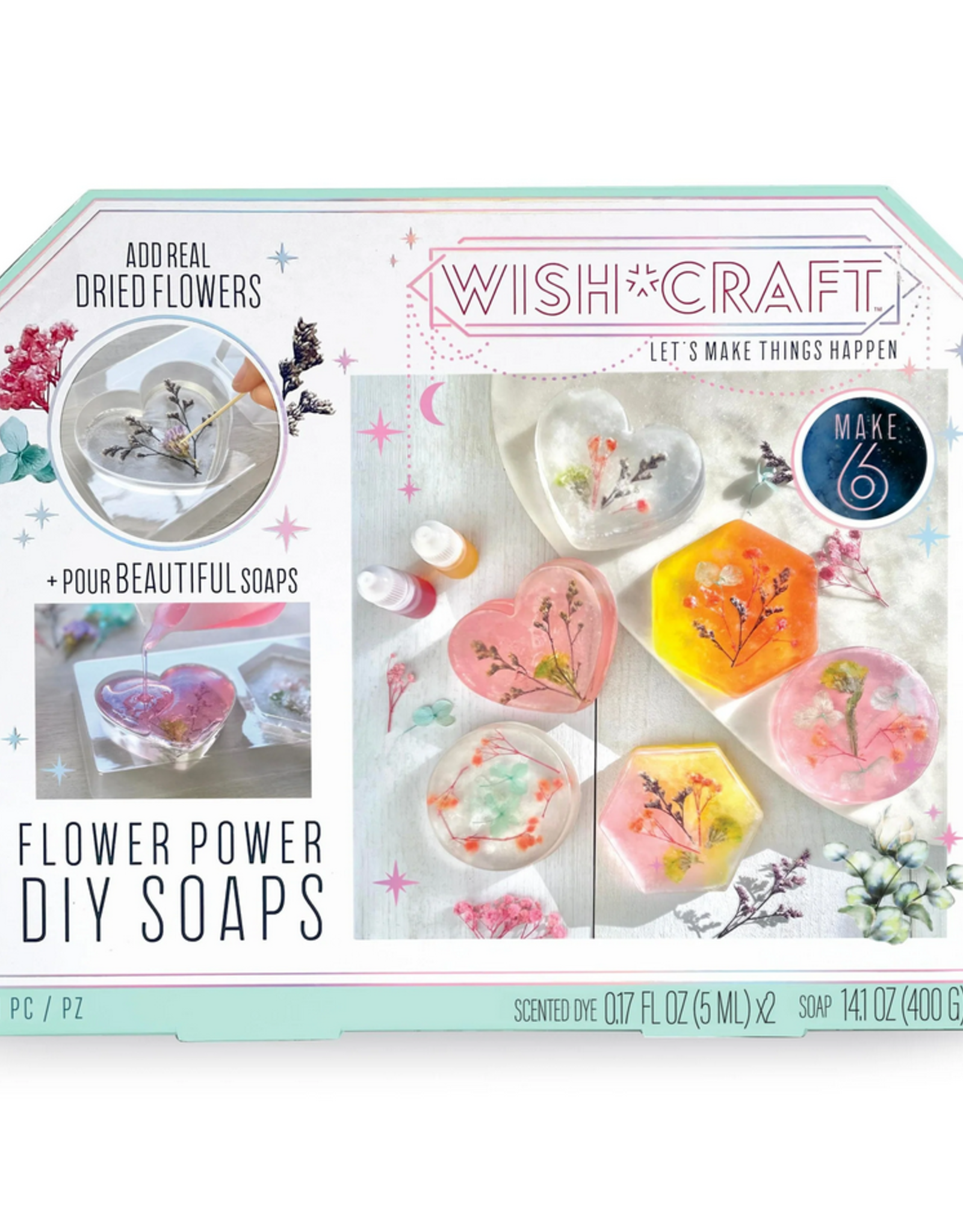 Bright Stripes Flower Power DIY Soaps