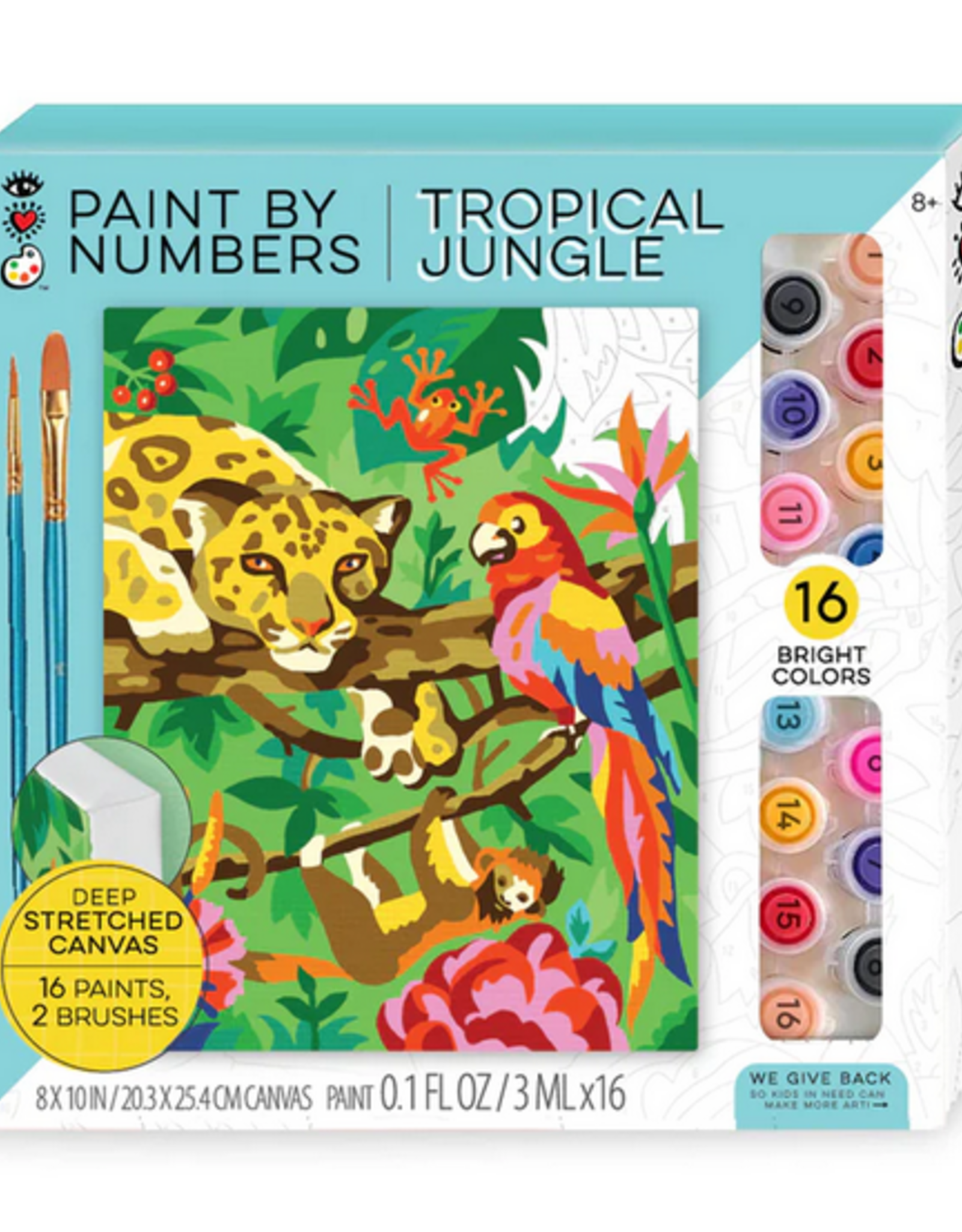Bright Stripes Paint By Number: Tropical Jungle
