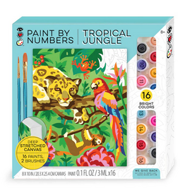 Bright Stripes Paint By Number: Tropical Jungle
