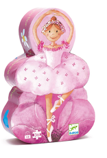 Djeco Silhouette Puzzles: 36pc The Ballerina With The Flower