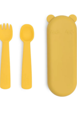 We Might Be Tiny Feedie Fork & Spoon Set - Yellow