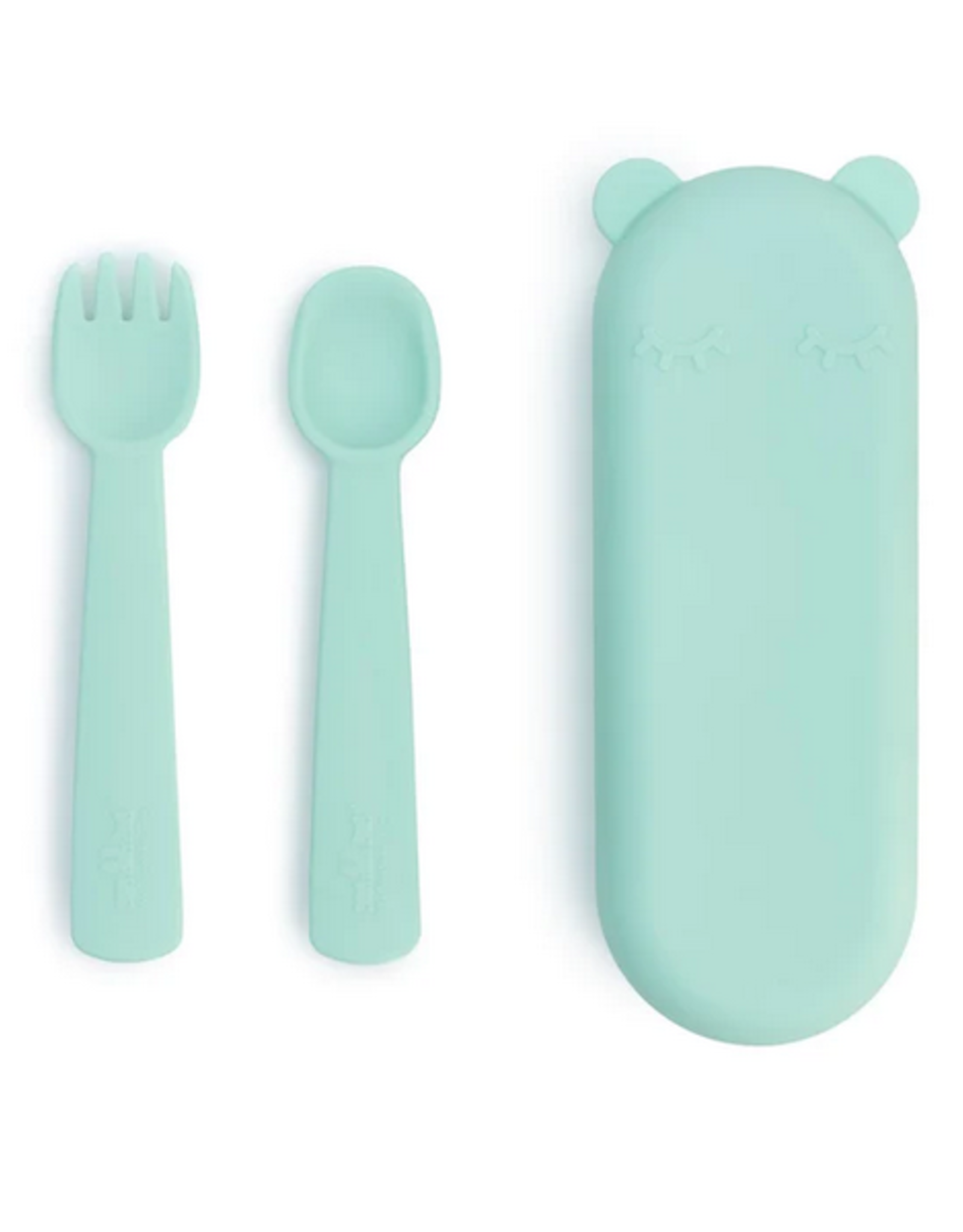 We Might Be Tiny Feedie Fork & Spoon Set - Mint