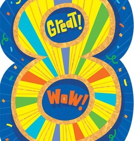 Peaceable Kingdom Foil Card: 8th Birthday