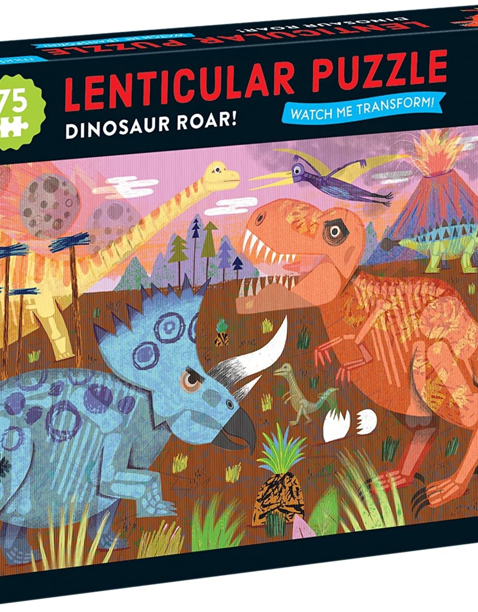 Chronicle Books 75pc Puzzle: Lenticular Dinosaur Roar