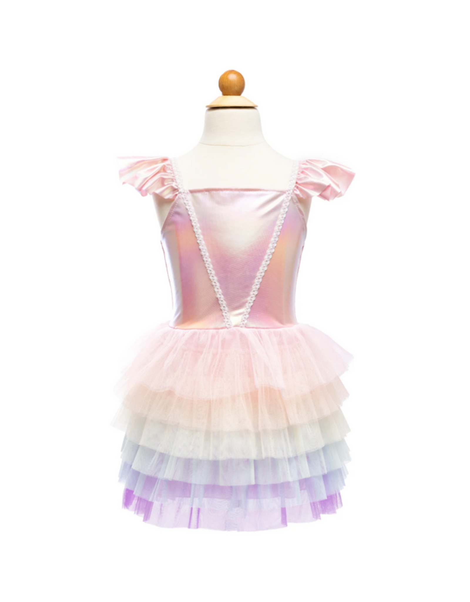 Creative Education Rainbow Ruffle Tutu Dress, Pink/Multi, Size 5-6