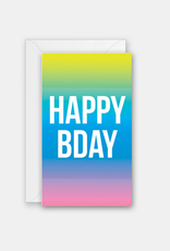 Rock Paper Scissors Enclosure Card: Gradient Bday