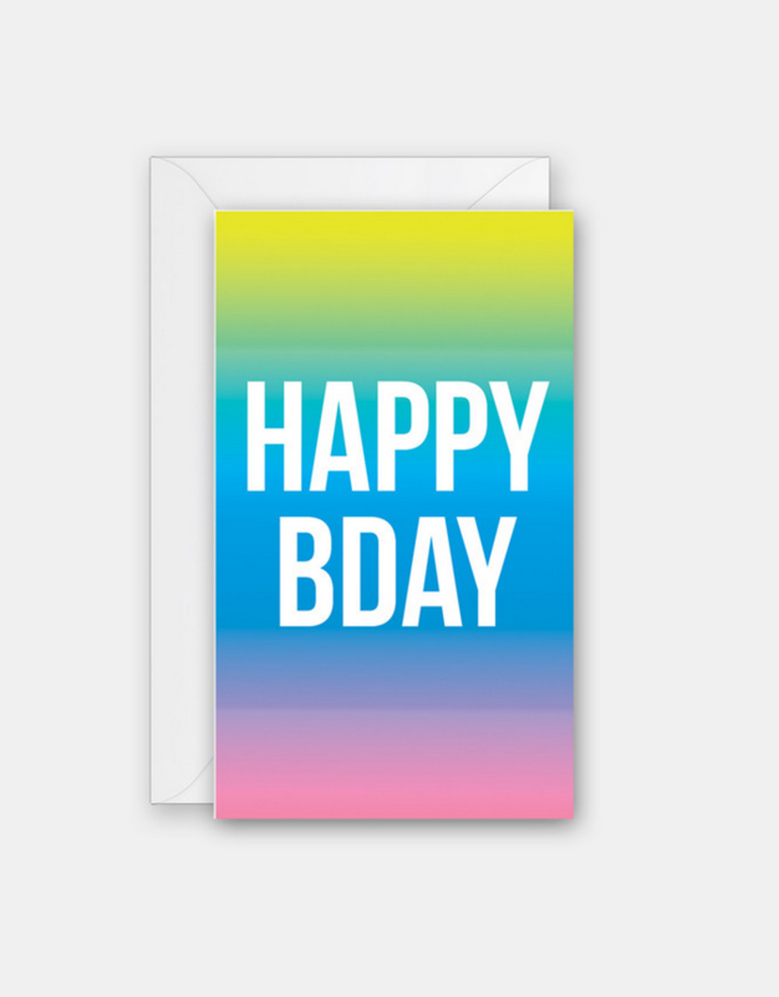 Rock Paper Scissors Enclosure Card: Gradient Bday