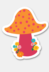 Rock Paper Scissors Sticker: Dotted Mushroom