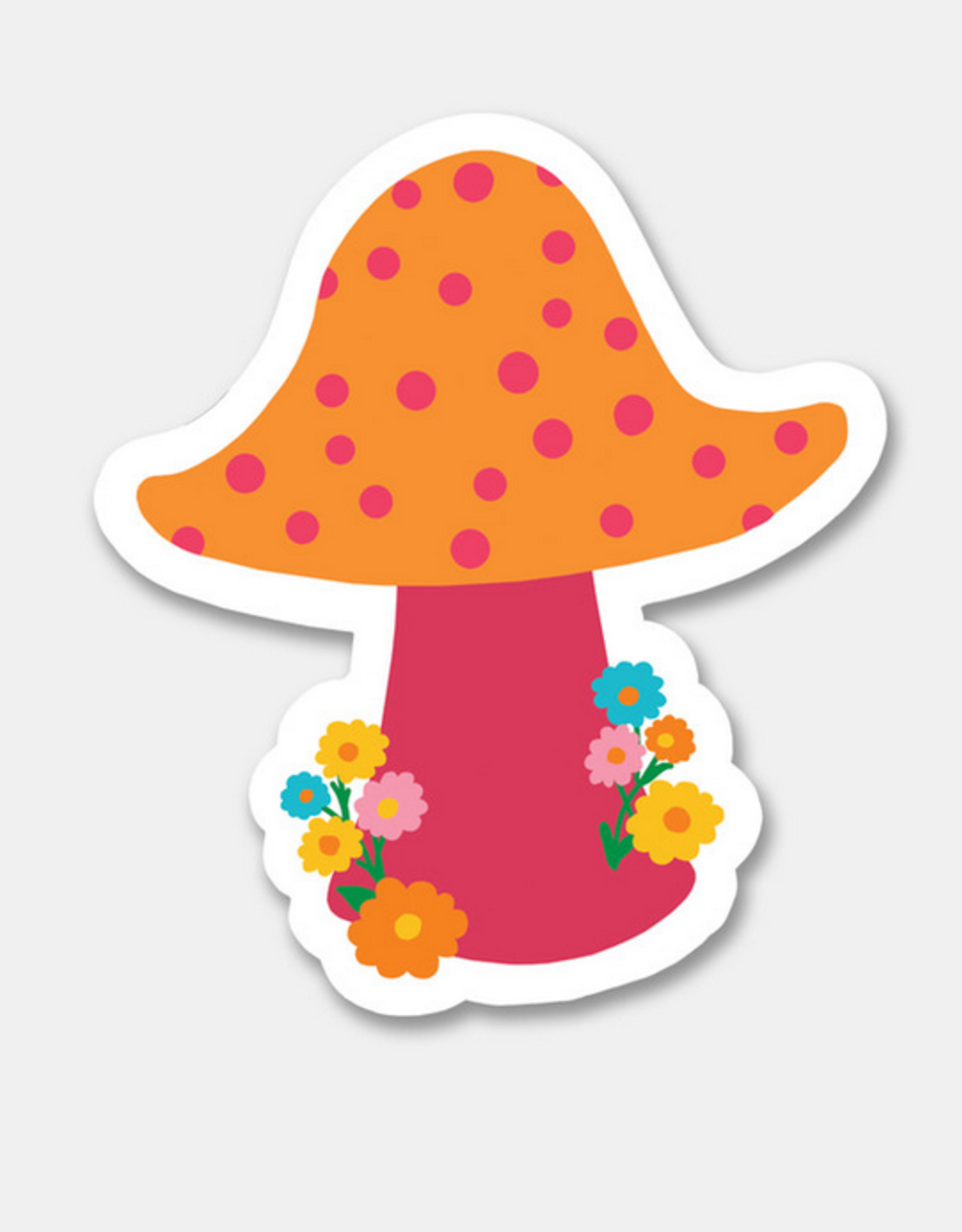 Rock Paper Scissors Sticker: Dotted Mushroom