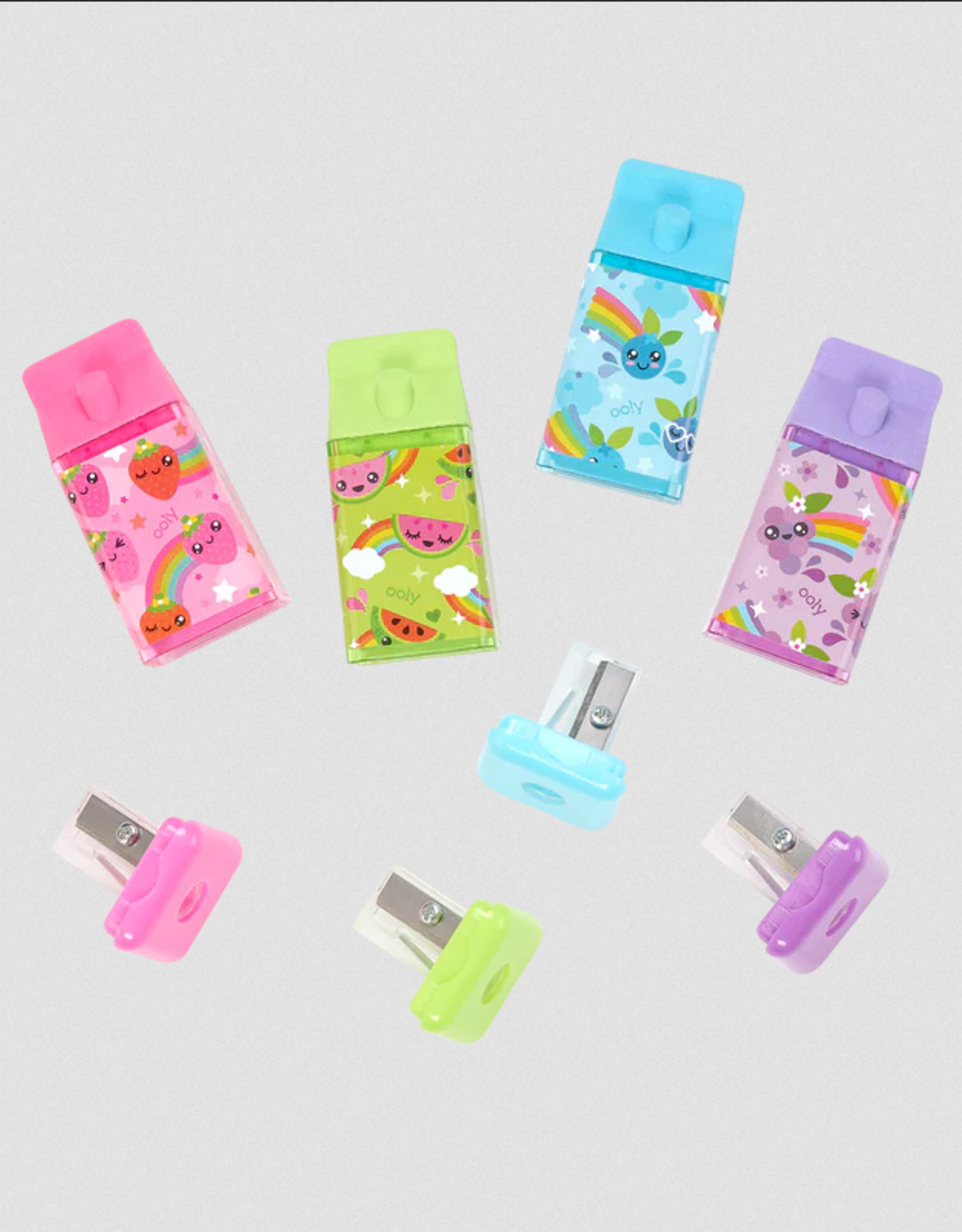 Ooly Lil' Juicy Box Scented Erasers + Sharpeners, asst