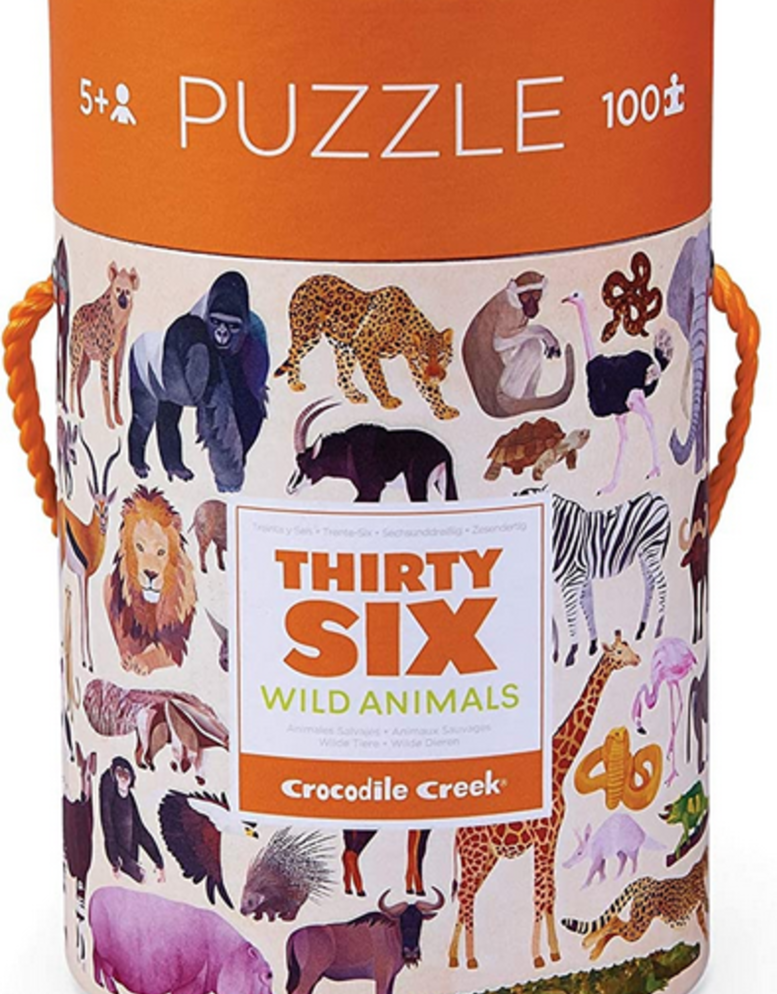 Crocodile Creek 100pc Puzzle 36 Wild Animals