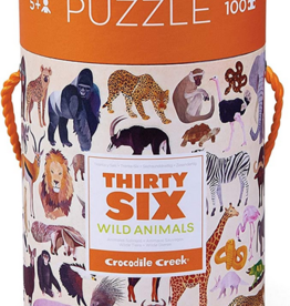 Crocodile Creek 100pc Puzzle 36 Wild Animals