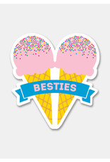 Rock Paper Scissors Sticker: Besties