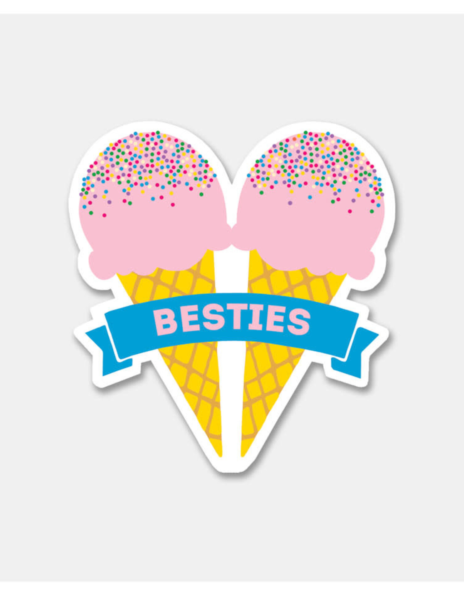 Rock Paper Scissors Sticker: Besties