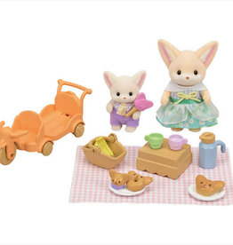 Epoch Everlasting Play Fennec Fox Sister & Baby - Sunny Picnic Set