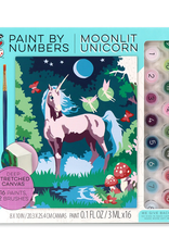 Bright Stripes Paint By Number: Moonlit Unicorn