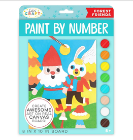 Bright Stripes Paint By Number: Forest Friends