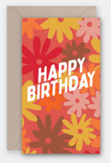 Rock Paper Scissors Enclosure Card: Mini Floral Bday