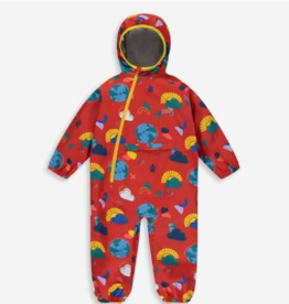 Muddy Puddles 6-12MO: EcoLight Recycled Puddlesuit - Red Earth