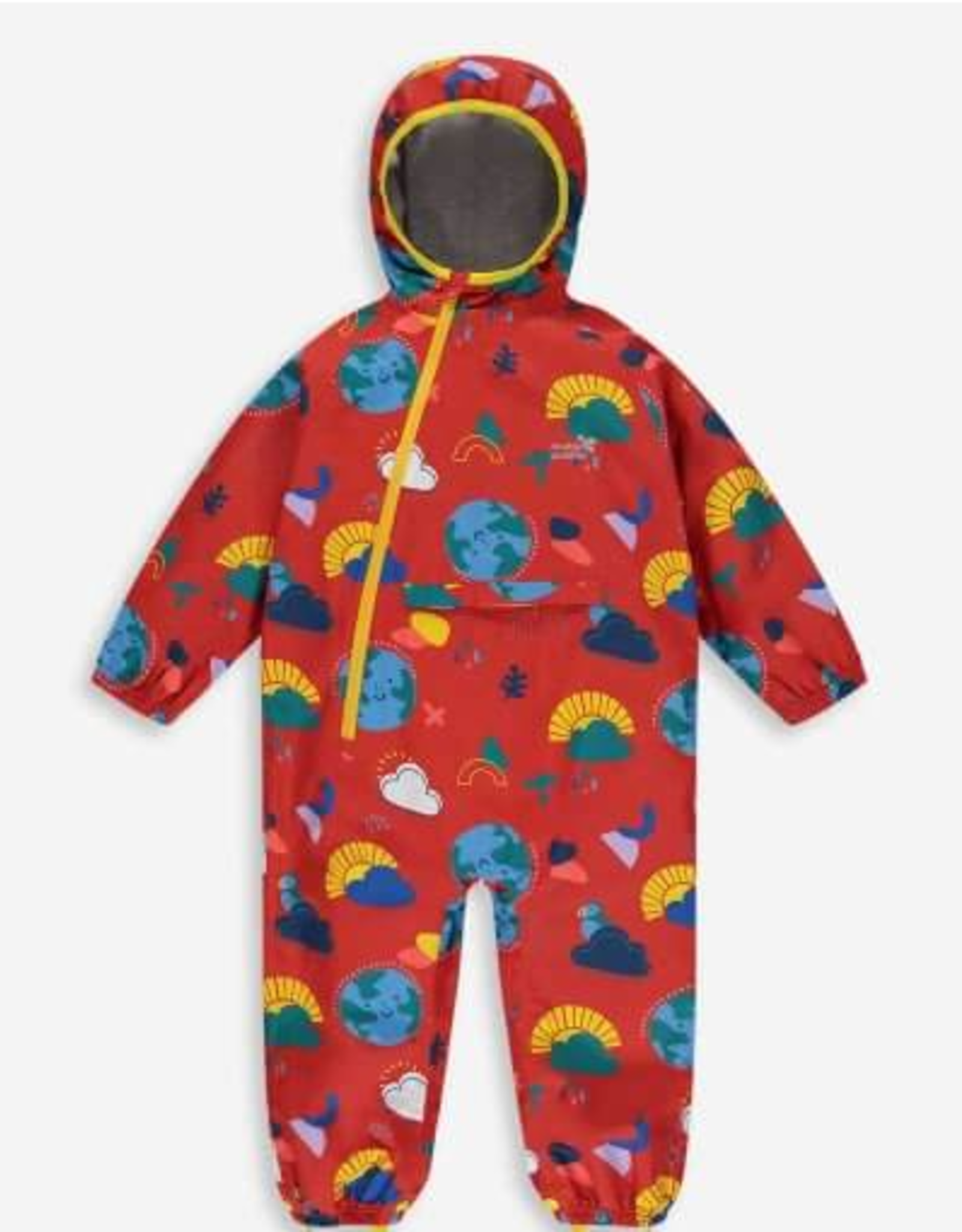 Muddy Puddles 18-24MO: EcoLight Recycled Puddlesuit - Red Earth