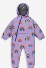 Muddy Puddles 18-24MO: EcoLight Recycled Puddlesuit - Lilac Rainbow