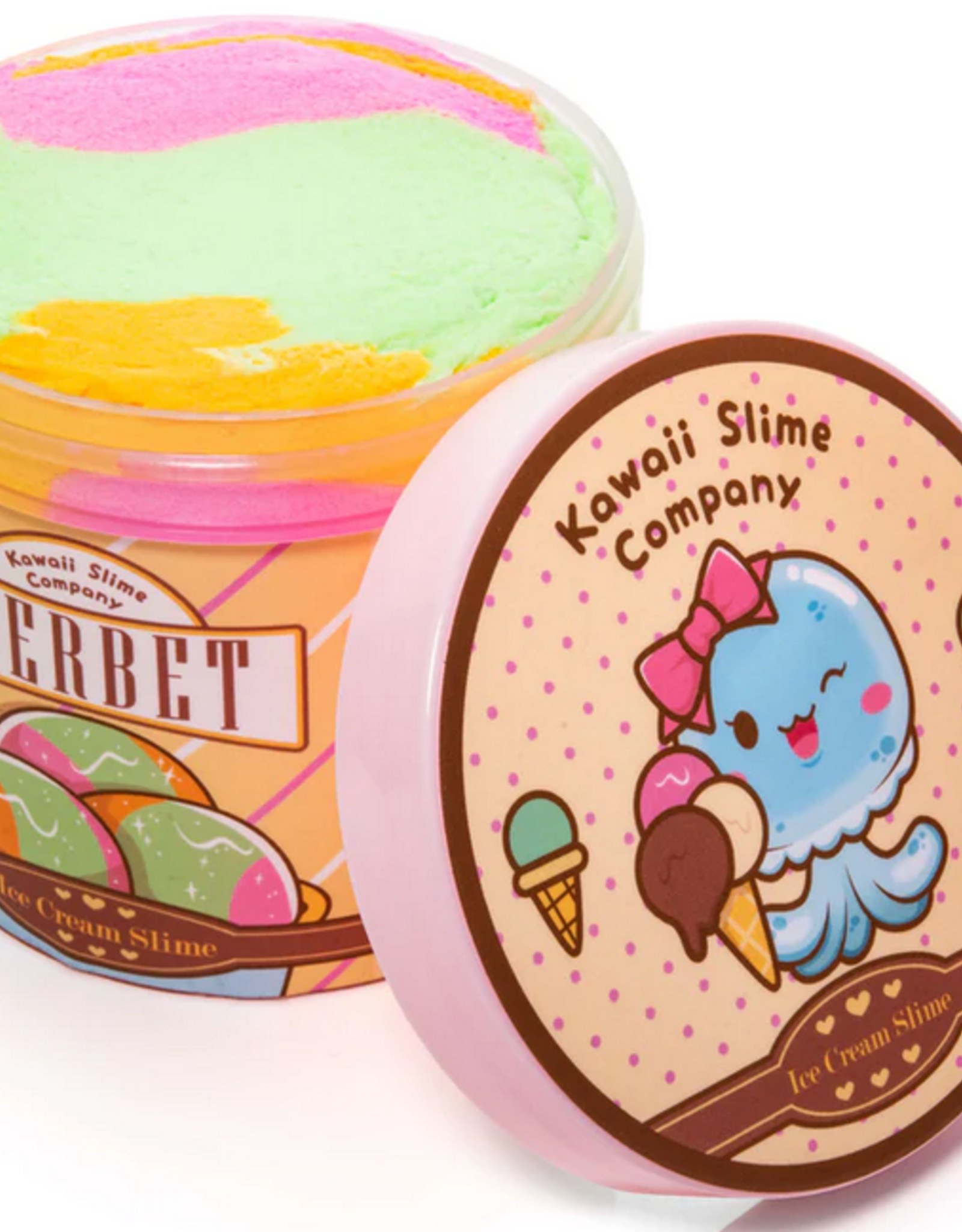 Kawaii Slime Company Sherbet Scented Ice Cream Pint Slime