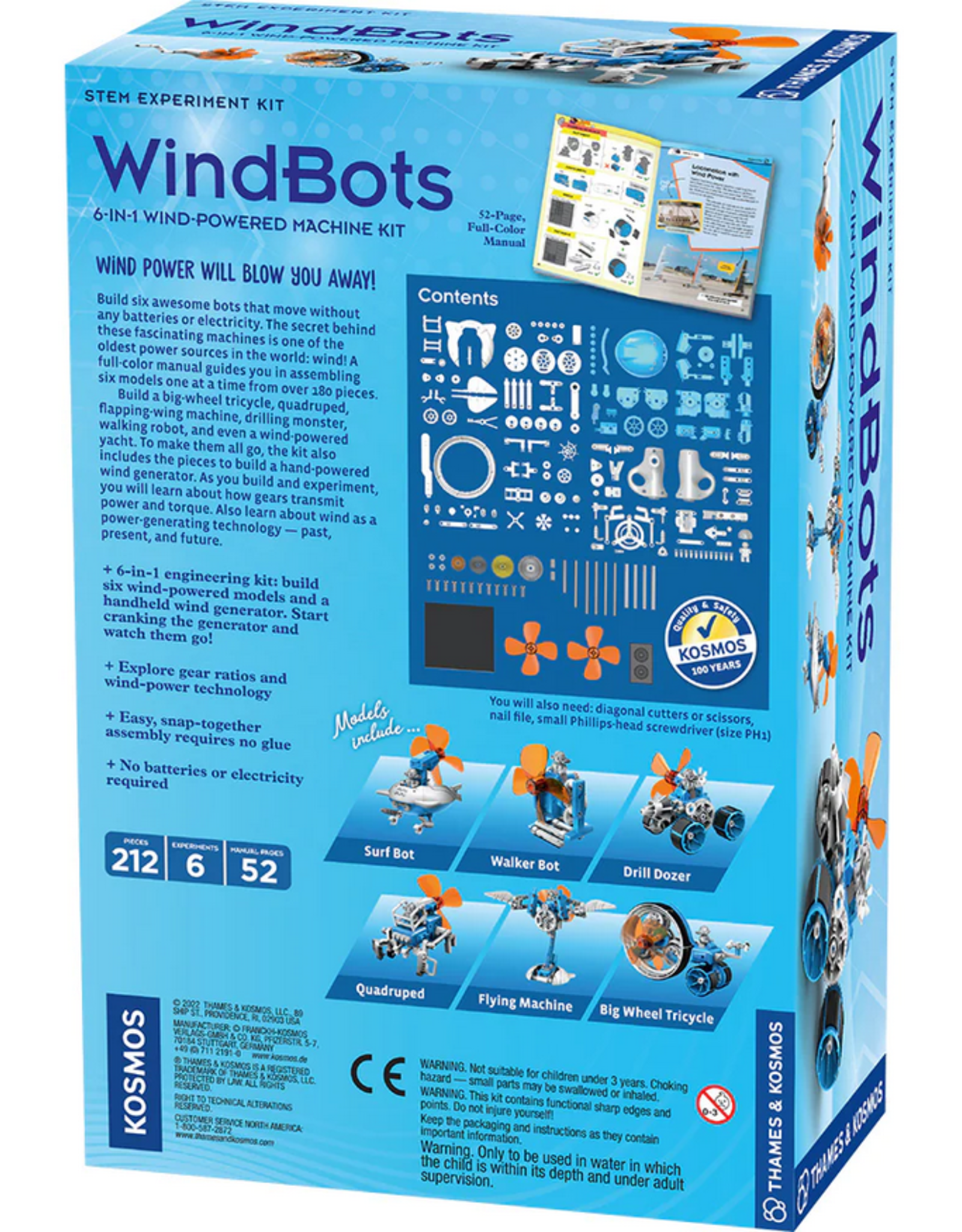 Thames & Kosmos WINDBOTS: 6-IN-1 WIND-POWERED MACHINE KIT