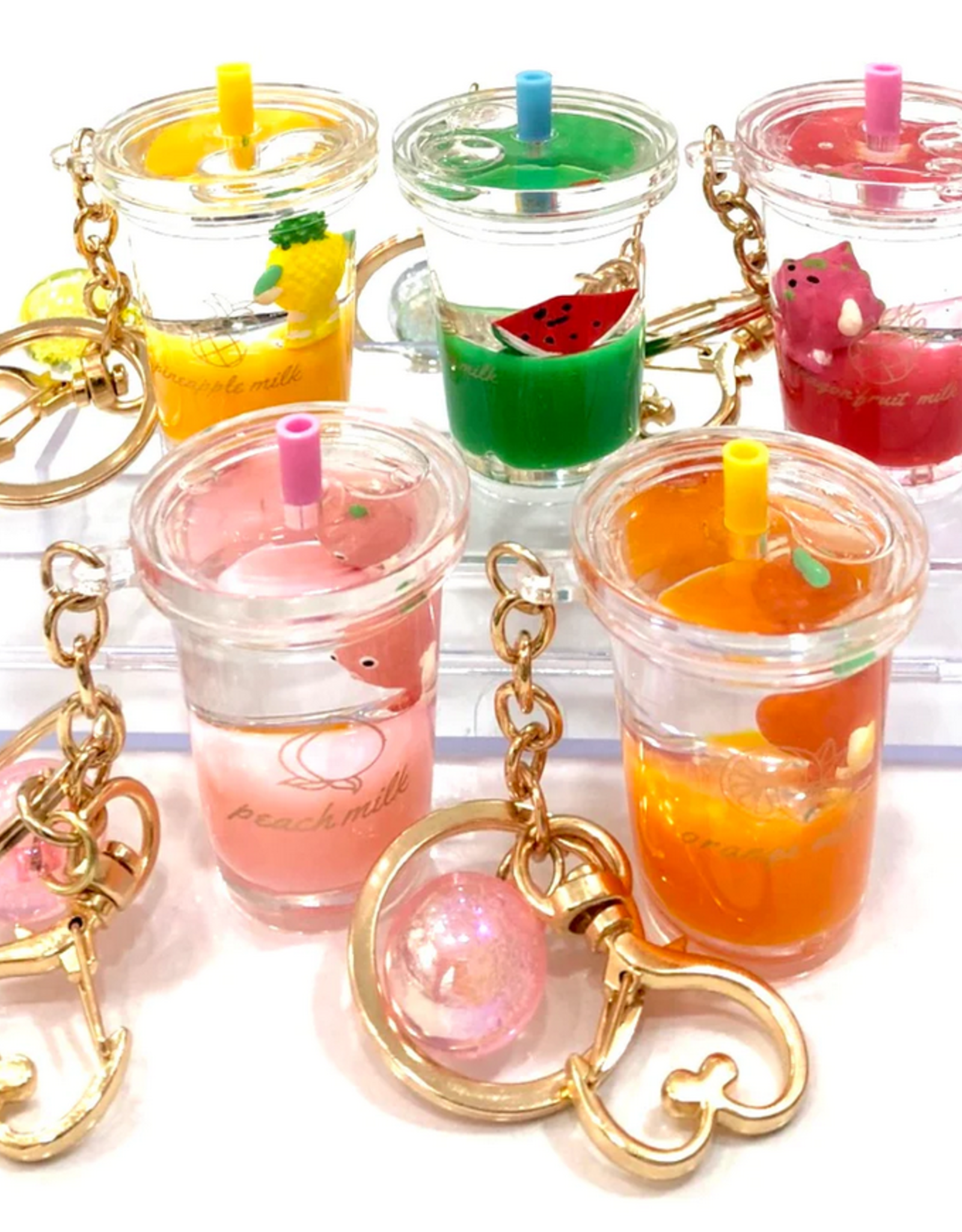 bcmini Key Charm: Icy Fruit Boba Tea