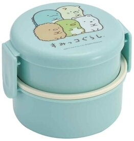 Clever Idiots Sumikkogurashi Round Bento Lunch Box 16.91oz (Blue)