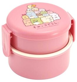 Clever Idiots Sumikkogurashi Round Bento Lunch Box 16.91oz (Pink)