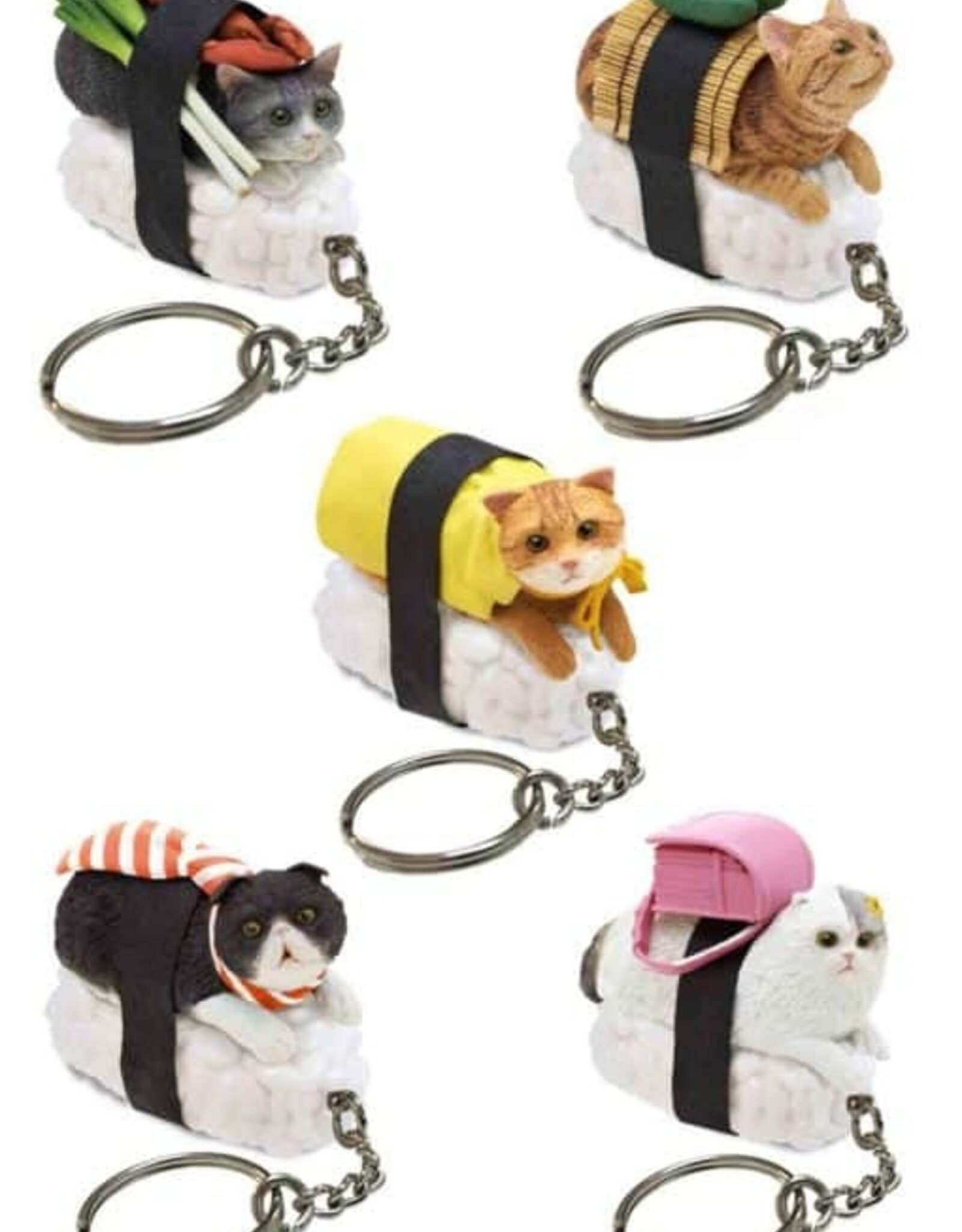 Clever Idiots Sushi Cat (Nekozushi) Keyring Blind Box Vol.1
