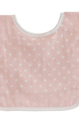 Alimrose Bib: Pale Pink White Spot