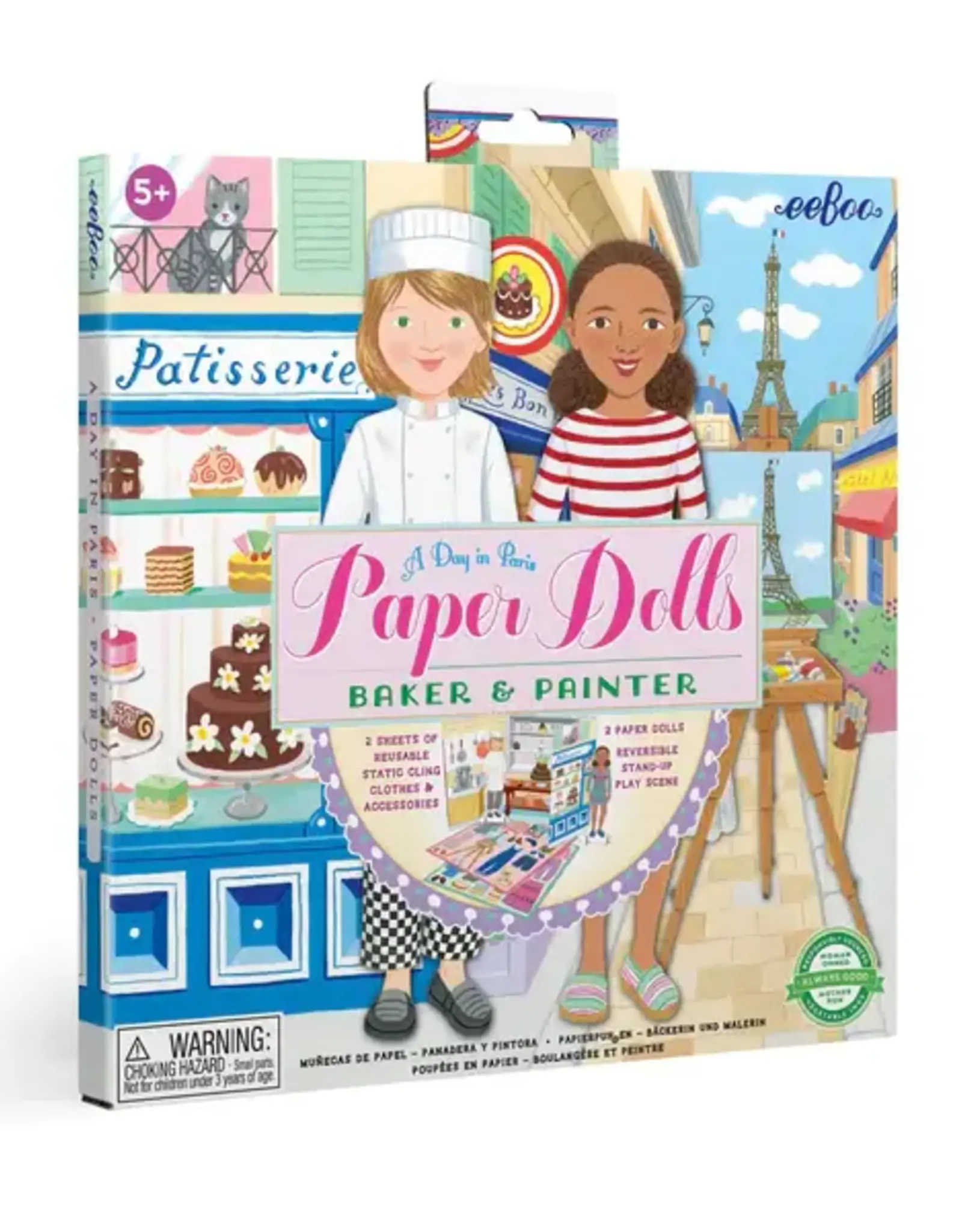 eeBoo Baker & Painter Paper Dolls