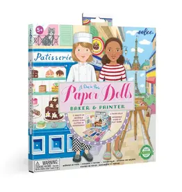 eeBoo Baker & Painter Paper Dolls