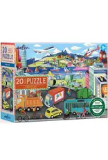 eeBoo 20pc Puzzle: Vehicles