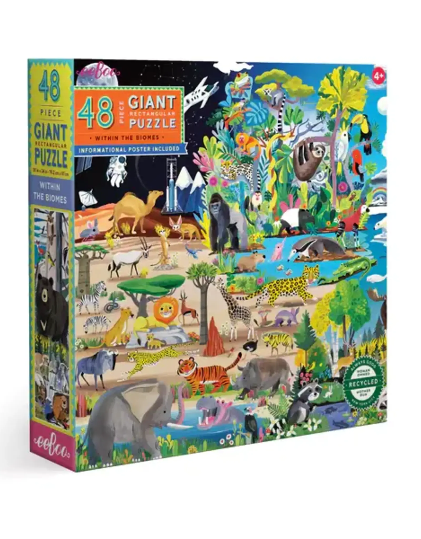 eeBoo 48pc Giant Puzzle: Within the Biome