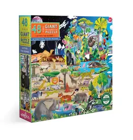 eeBoo 48pc Giant Puzzle: Within the Biome