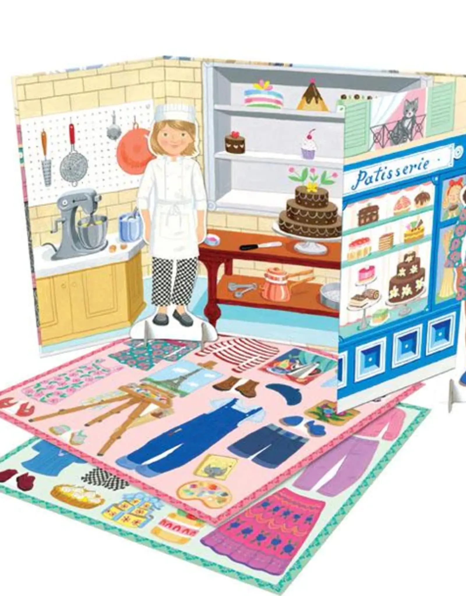 eeBoo Baker & Painter Paper Dolls