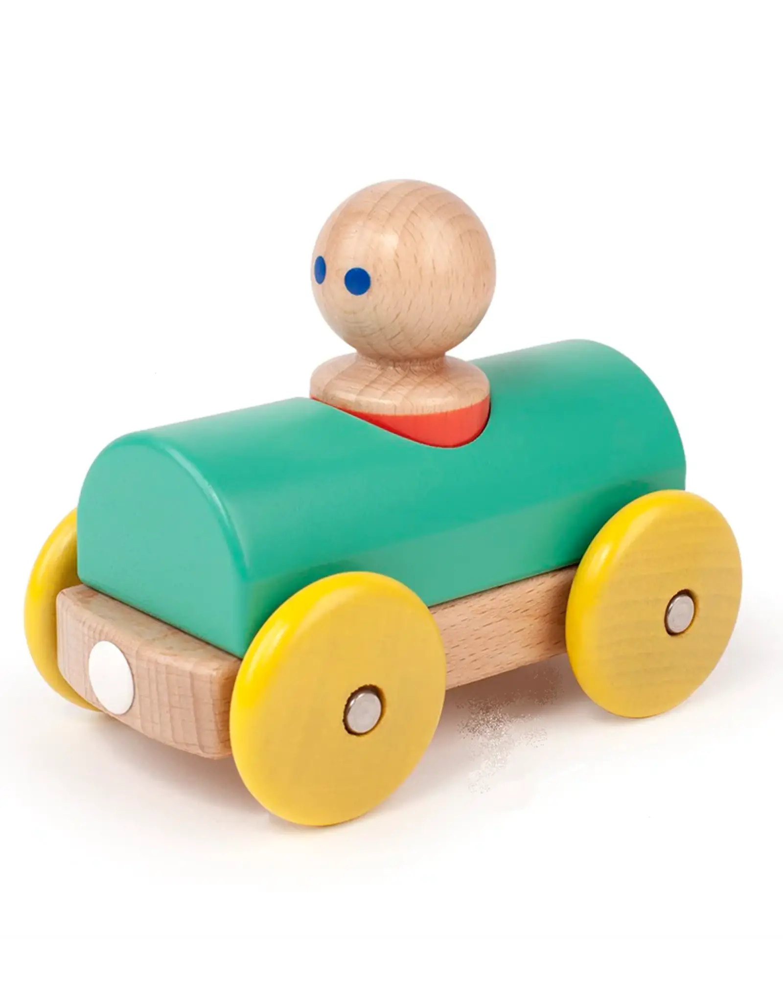 Tegu Magnetic Racer: Teal/Yellow