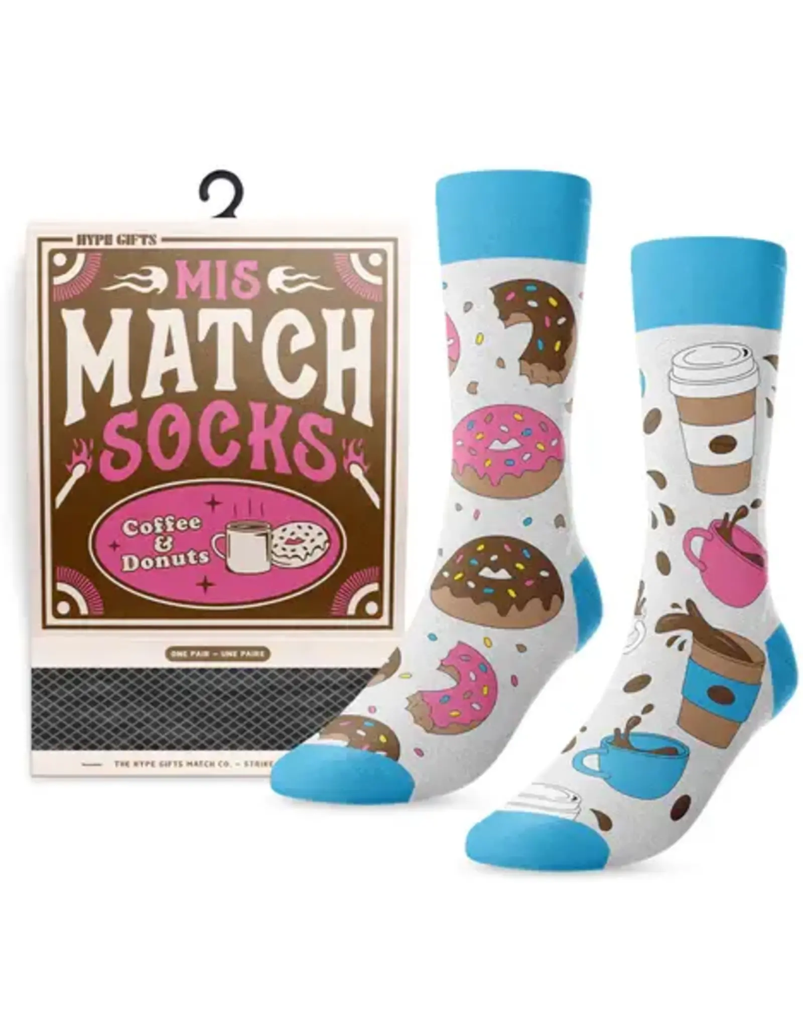 MainAndLocal Coffee & Donuts Socks Matchbook