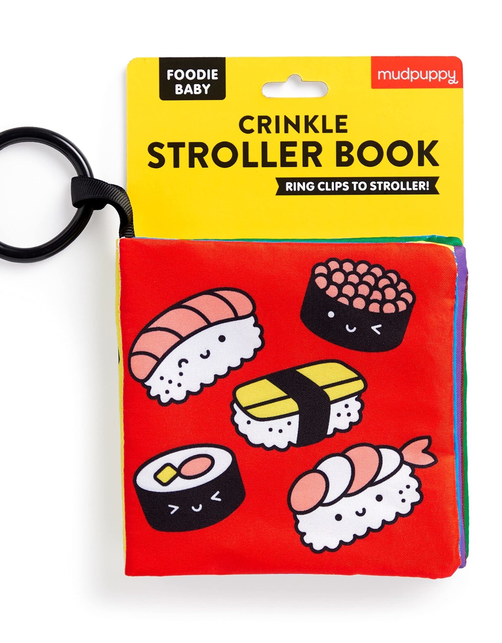 Chronicle Books Crinkle Fabric Stroller Book Foodie Baby