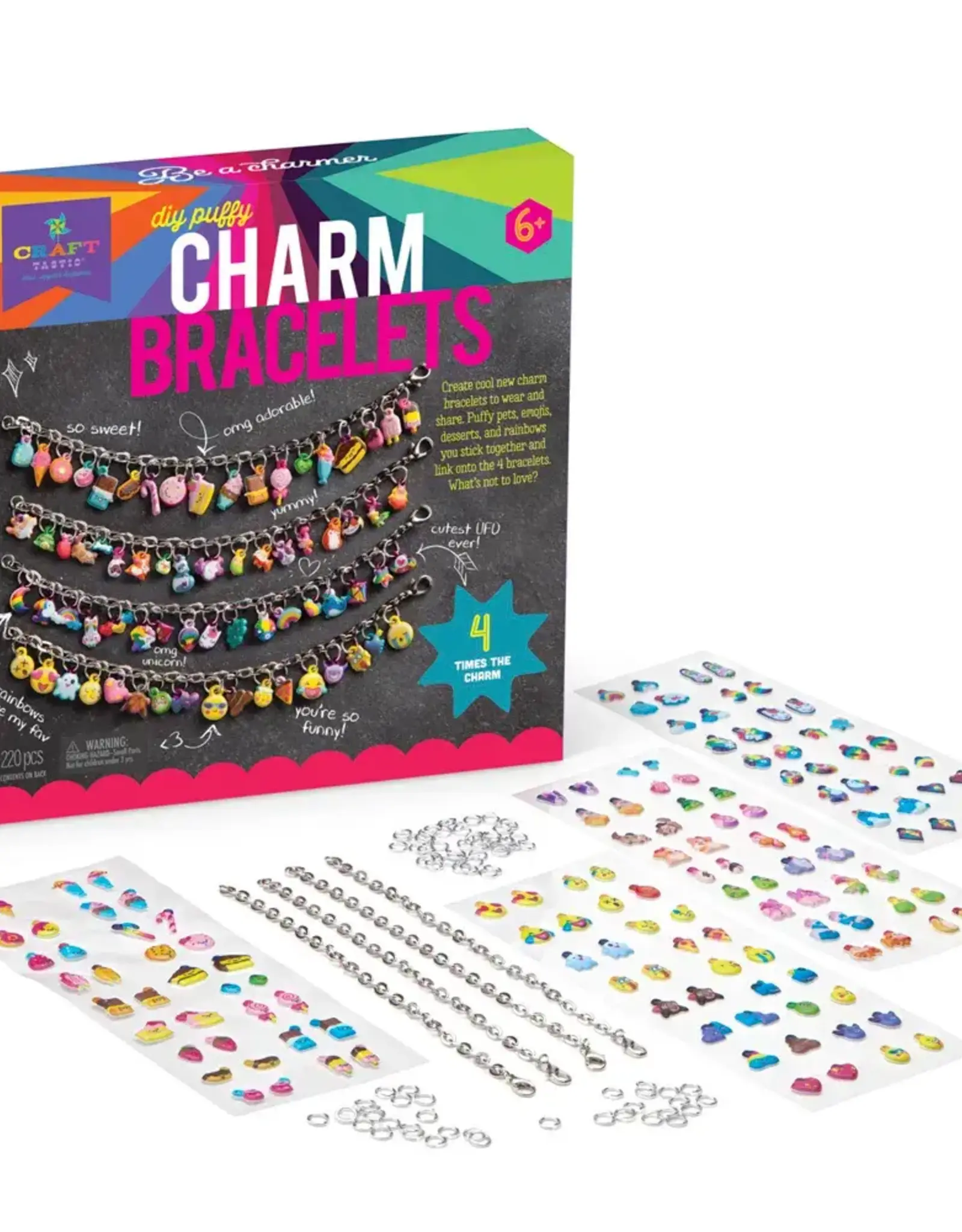 Ann Williams Craft-tastic DIY Puffy Charm  Bracelets Kit